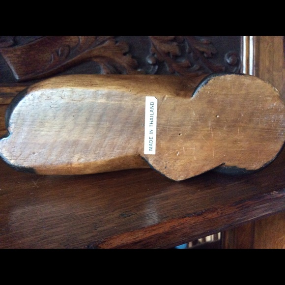 Vintage Hand Carved Wooden-Shelf Cat😺 - Picture 5 of 13